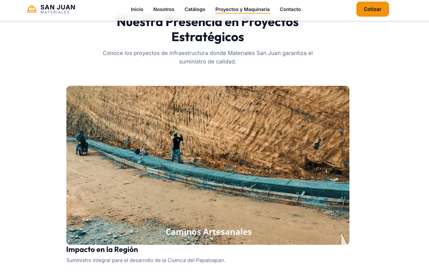 Materiales San Juan Portal